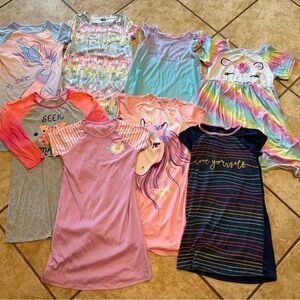 Girls' Nightgowns and PajamaSets- Mix of Pastel Prints